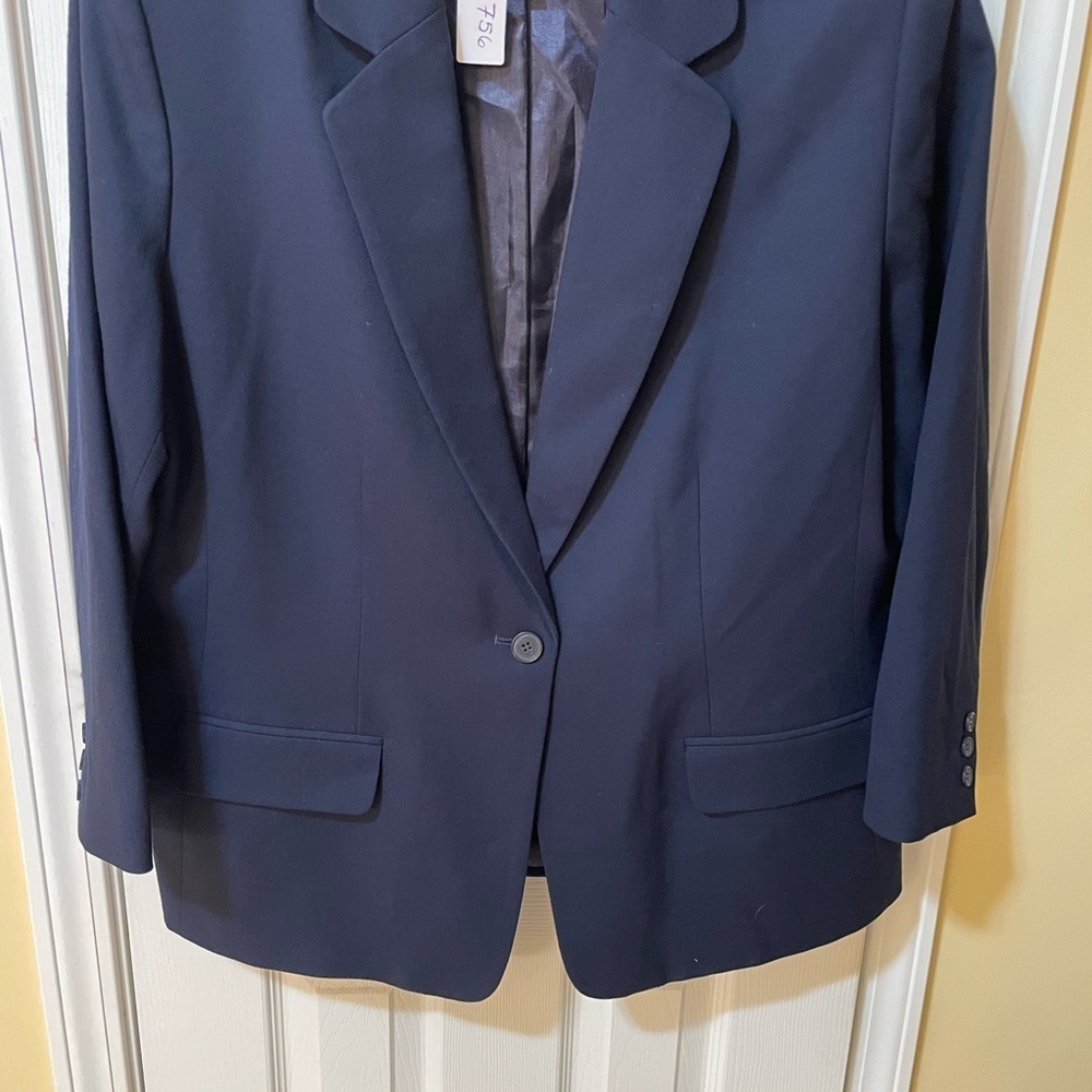 Vintage 90s Pendleton 100% Virgin Wool Blazer Plus Size 18W. Made in tge USA